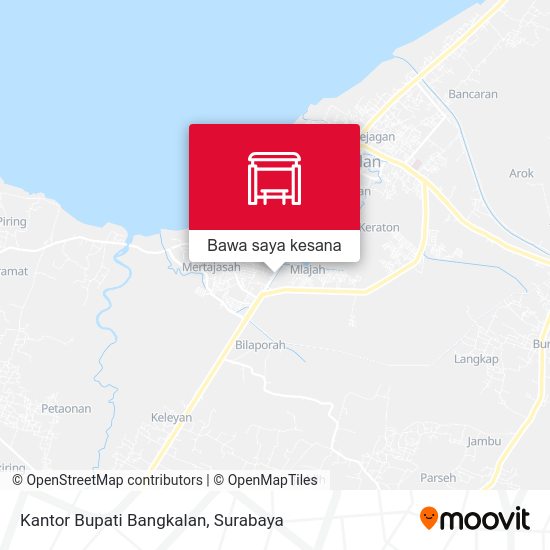 Peta Kantor Bupati Bangkalan