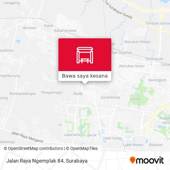 Peta Jalan Raya Ngemplak 84