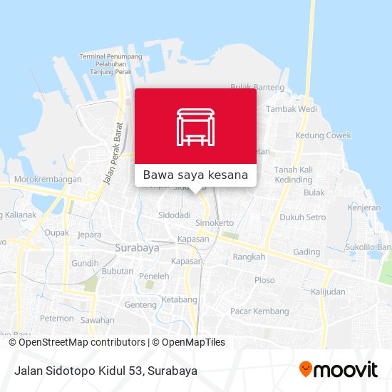 Peta Jalan Sidotopo Kidul 53