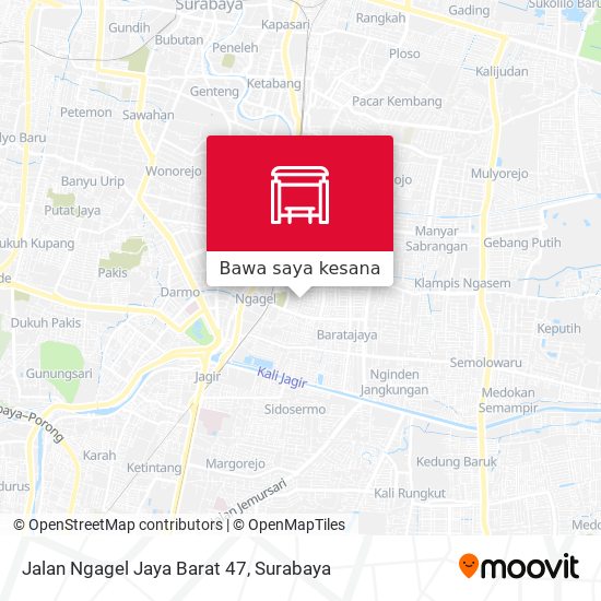 Peta Jalan Ngagel Jaya Barat 47