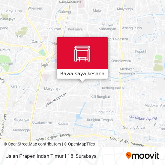 Peta Jalan Prapen Indah Timur I 18