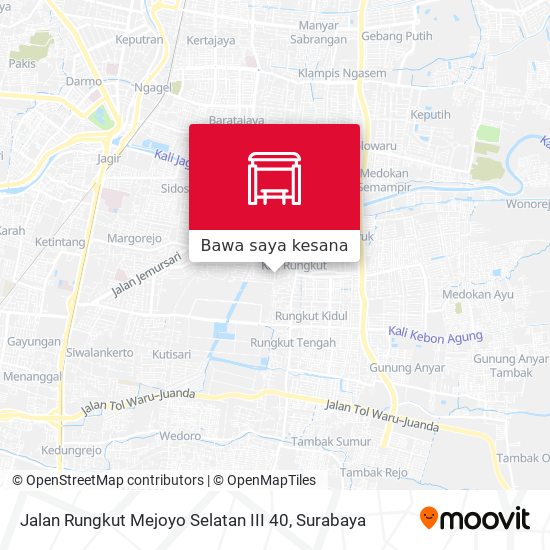 Peta Jalan Rungkut Mejoyo Selatan III 40