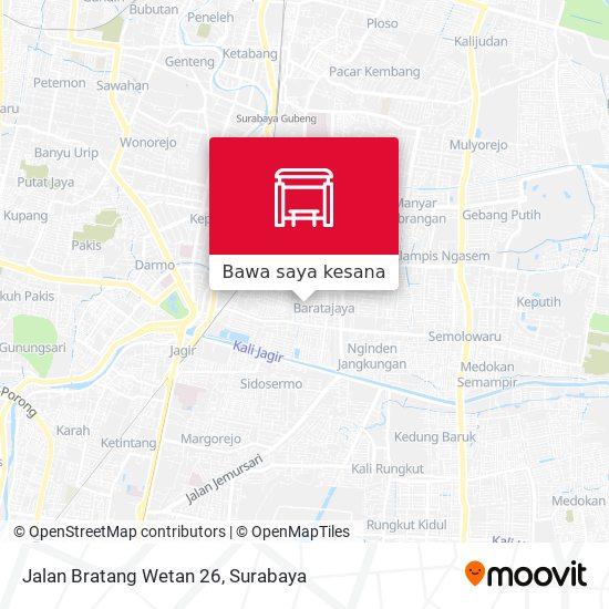 Peta Jalan Bratang Wetan 26