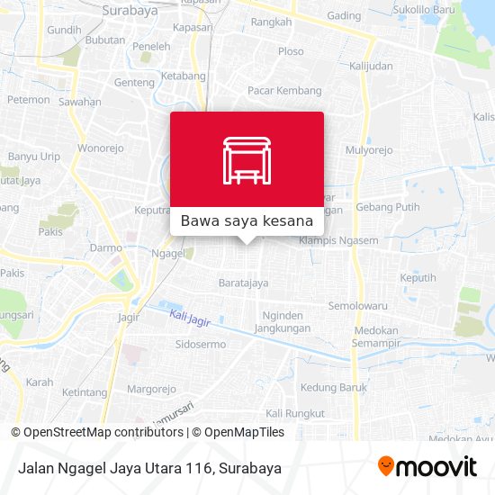 Peta Jalan Ngagel Jaya Utara 116