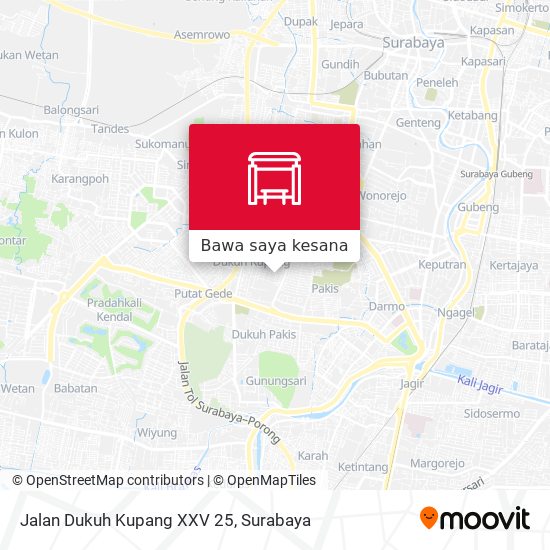 Peta Jalan Dukuh Kupang XXV 25