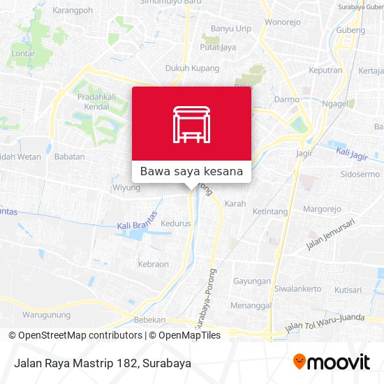 Peta Jalan Raya Mastrip 182