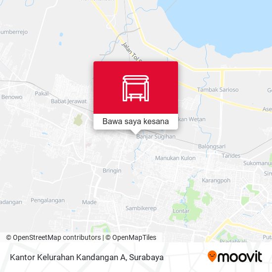 Peta Kantor Kelurahan Kandangan A