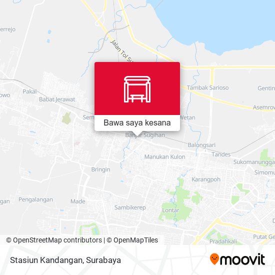 Peta Stasiun Kandangan