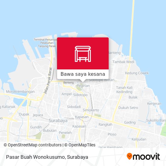 Peta Pasar Buah Wonokusumo