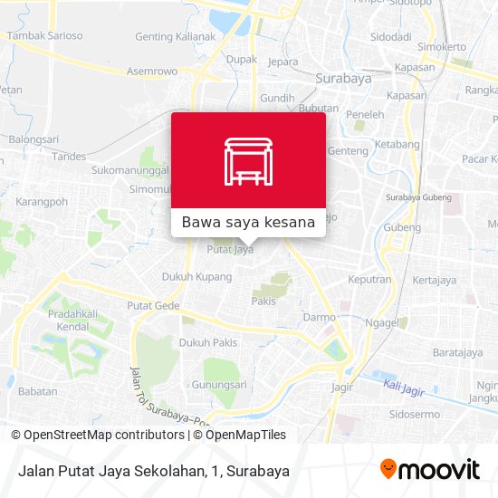 Peta Jalan Putat Jaya Sekolahan, 1