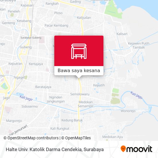 Peta Halte Univ. Katolik Darma Cendekia