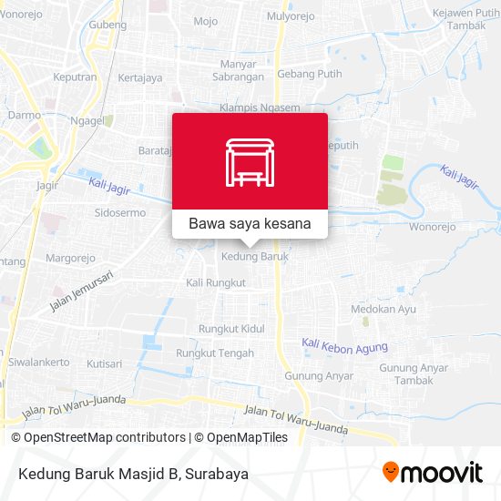 Peta Kedung Baruk Masjid B