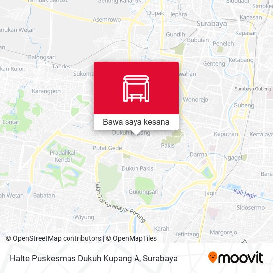 Peta Halte Puskesmas Dukuh Kupang A