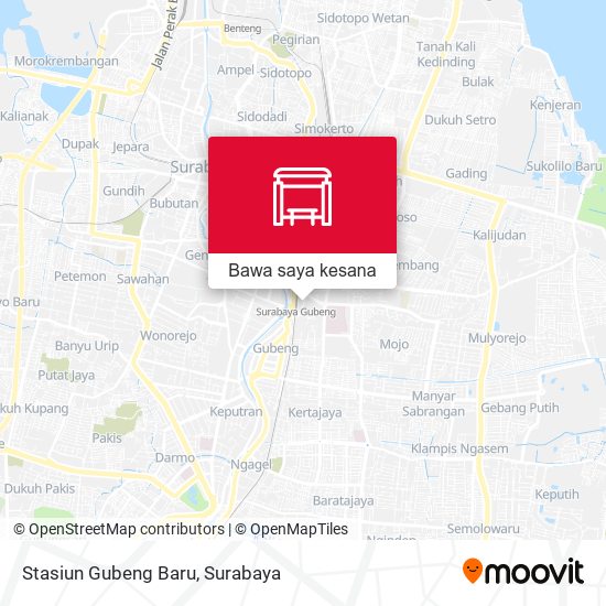 Peta Stasiun Gubeng Baru