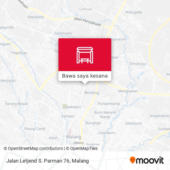 Peta Jalan Letjend S. Parman 76
