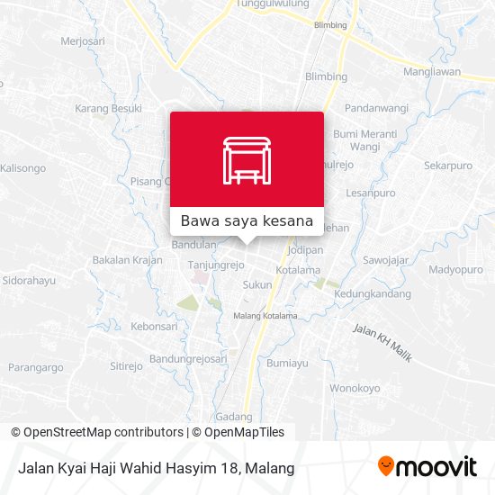 Peta Jalan Kyai Haji Wahid Hasyim 18
