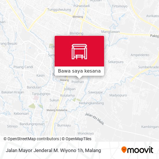 Peta Jalan Mayor Jenderal M. Wiyono 1h