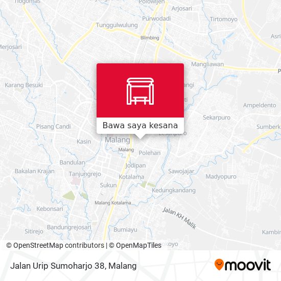 Peta Jalan Urip Sumoharjo 38