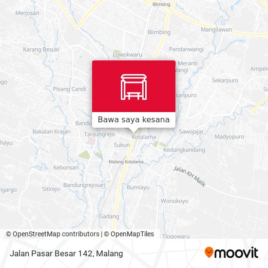 Peta Jalan Pasar Besar 142