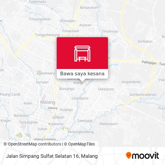 Peta Jalan Simpang Sulfat Selatan 16