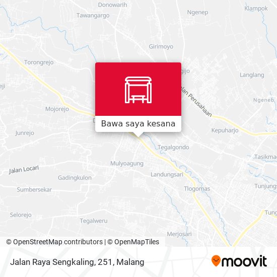 Peta Jalan Raya Sengkaling, 251