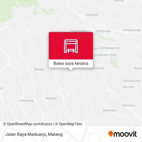 Peta Jalan Raya Maduarjo