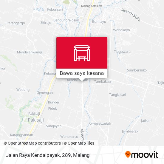 Peta Jalan Raya Kendalpayak, 289