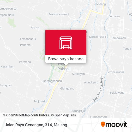 Peta Jalan Raya Genengan, 314