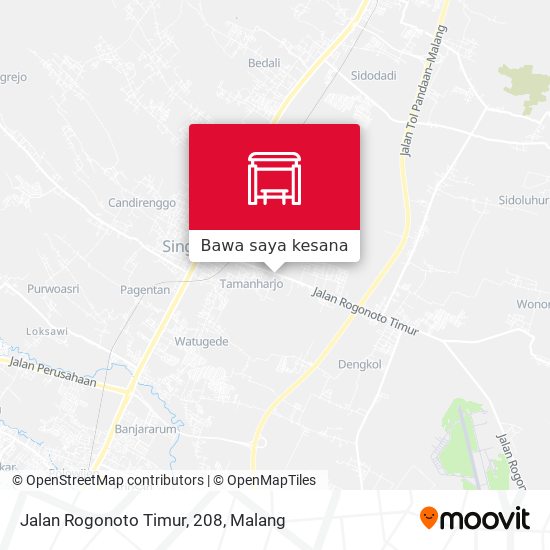 Peta Jalan Rogonoto Timur, 208