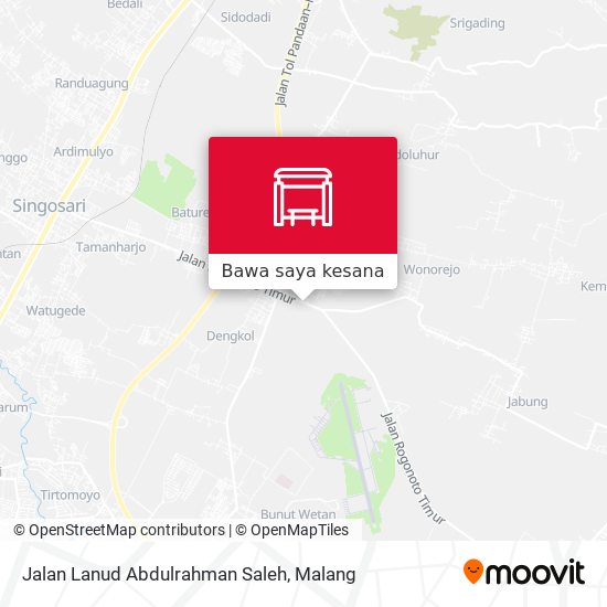 Peta Jalan Lanud Abdulrahman Saleh
