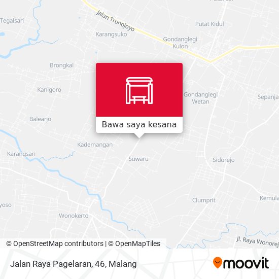 Peta Jalan Raya Pagelaran, 46