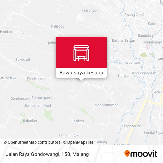 Peta Jalan Raya Gondowangi, 158