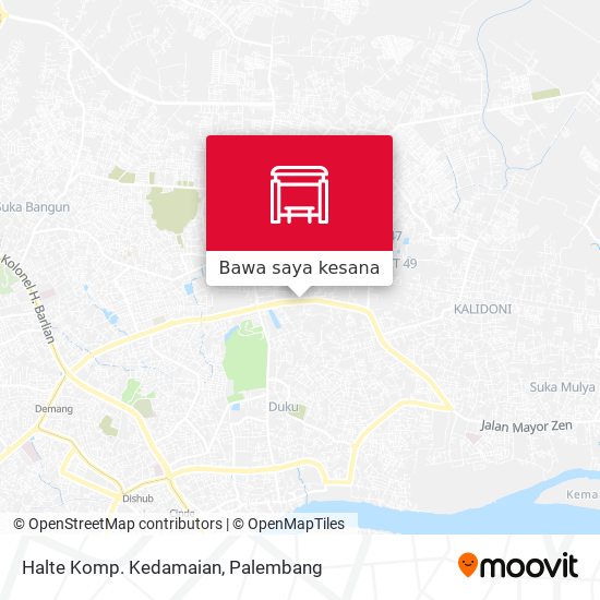 Peta Halte Komp. Kedamaian
