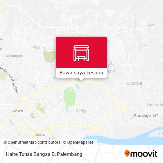 Peta Halte Tunas Bangsa B