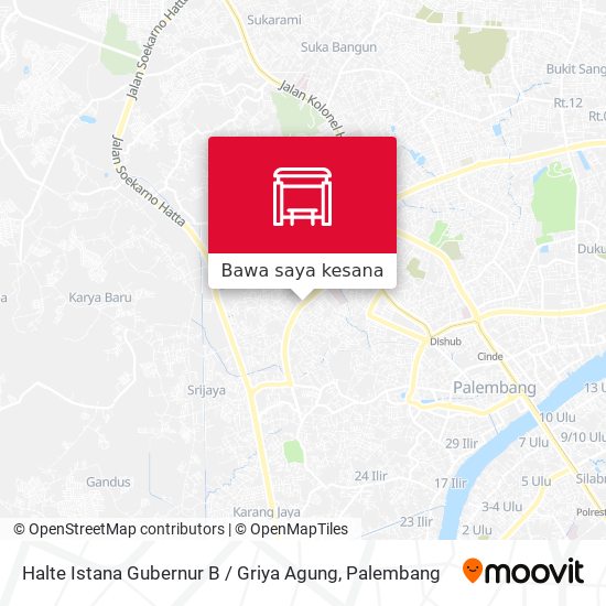 Peta Halte Istana Gubernur B / Griya Agung