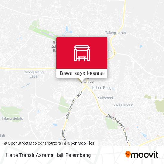 Peta Halte Transit Asrama Haji