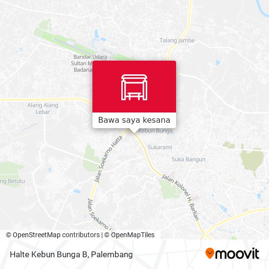 Peta Halte Kebun Bunga B