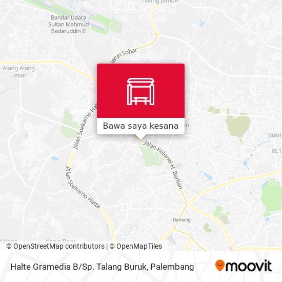 Peta Halte Gramedia B / Sp. Talang Buruk