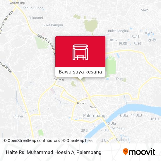 Peta Halte Rs. Muhammad Hoesin A