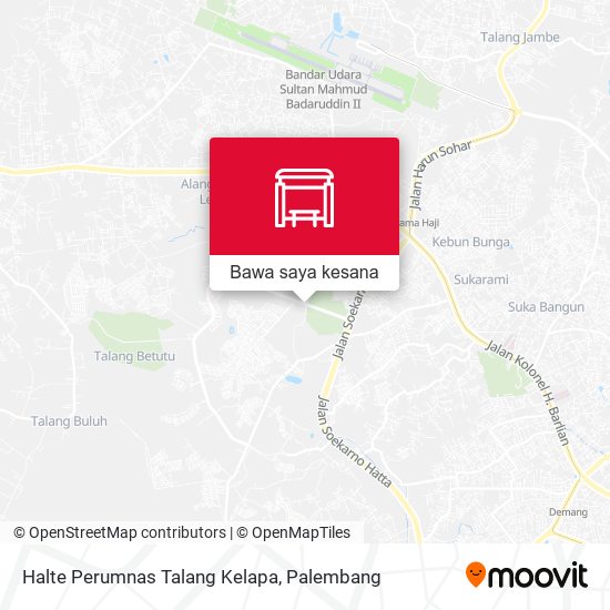 Peta Halte Perumnas Talang Kelapa