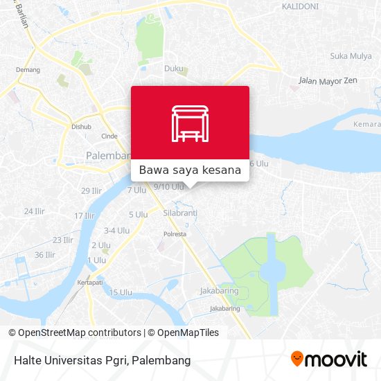 Peta Halte Universitas Pgri