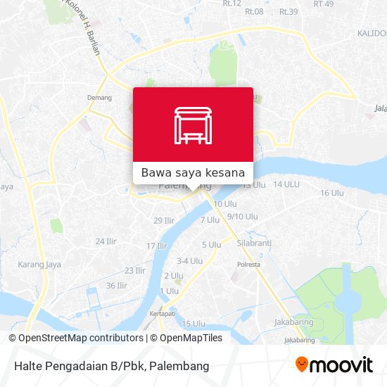 Peta Halte Pengadaian B/Pbk