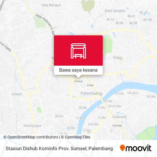 Peta Stasiun Dishub Kominfo Prov. Sumsel