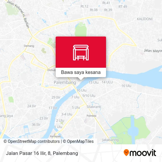 Peta Jalan Pasar 16 Ilir, 8
