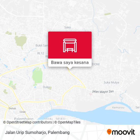 Peta Jalan Urip Sumoharjo