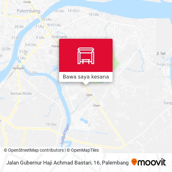 Peta Jalan Gubernur Haji Achmad Bastari, 16