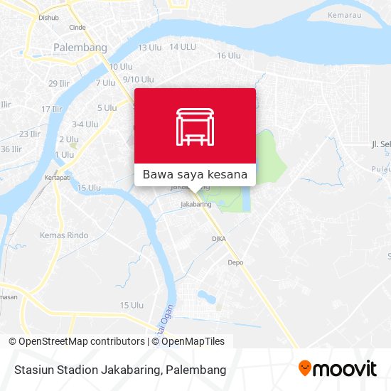 Peta Stasiun Stadion Jakabaring