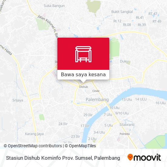 Peta Stasiun Dishub Kominfo Prov. Sumsel