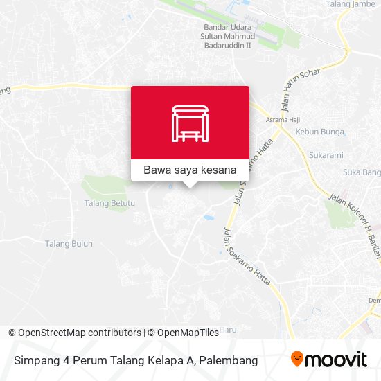 Peta Simpang 4 Perum Talang Kelapa A