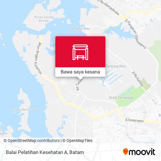 Peta Balai Pelatihan Kesehatan A